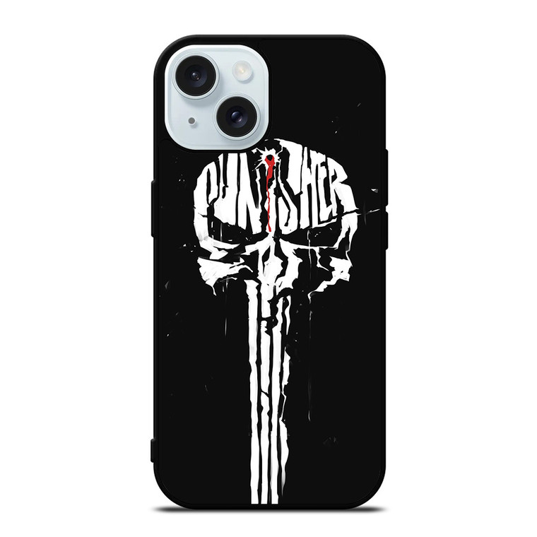 THE PUNISHER SKULL SPLASH EFFECT iPhone 15  Case Cover