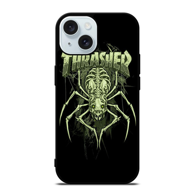 THRASHER LOGO SPIDER iPhone 15  Case Cover THRASHER LOGO SPIDER iPhone 15  Case Cover