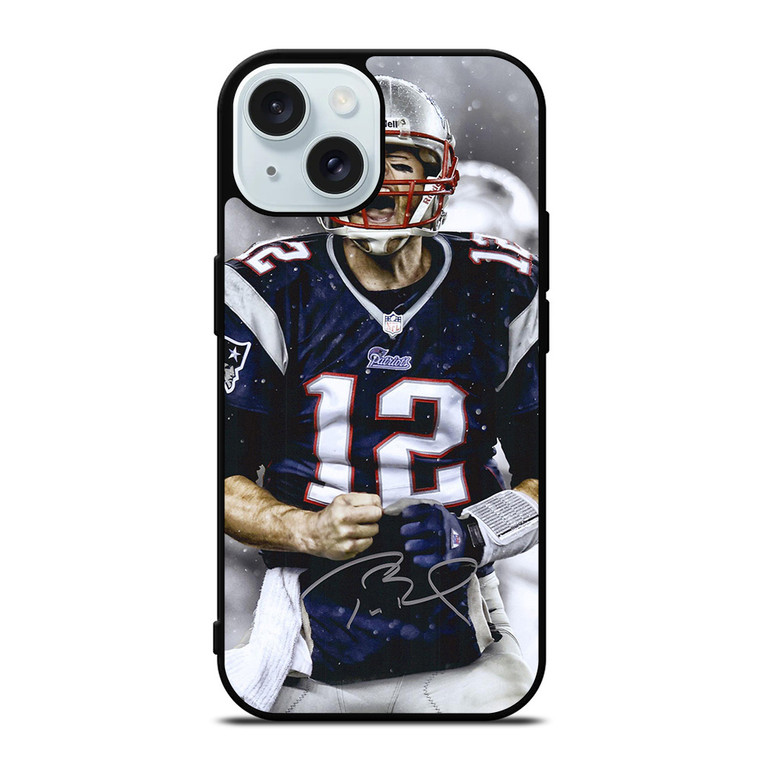 Tom Brady New England Patriots Nfl iPhone 15  Case Cover