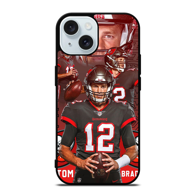 TOM BRADY TAMPA BAY 12 BUCANEERS iPhone 15  Case Cover