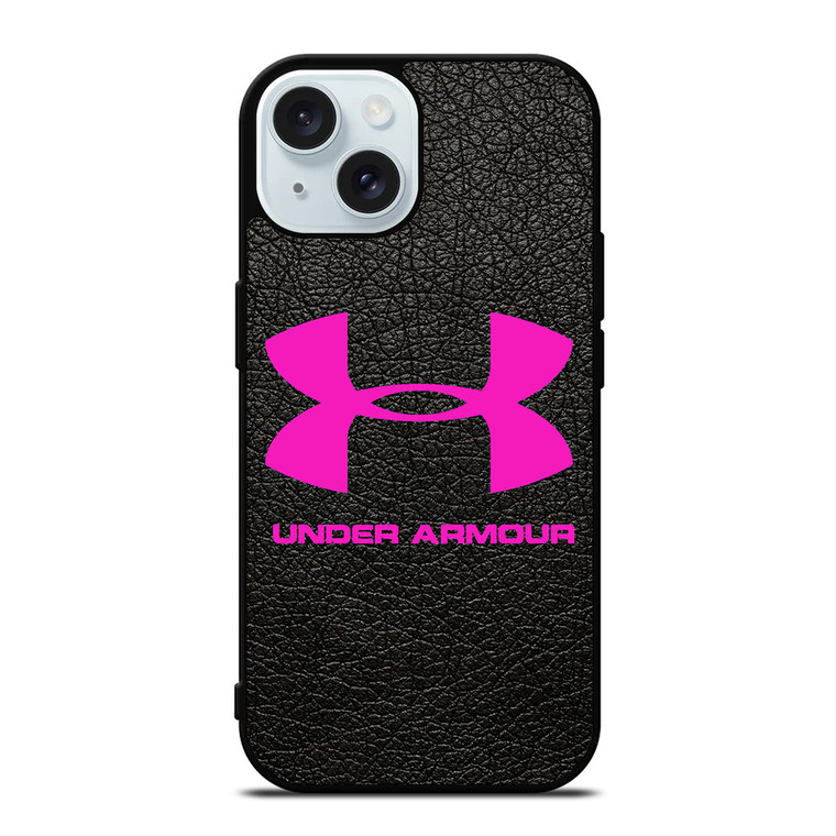 UNDER ARMOUR PINK LOGO iPhone 15  Case Cover