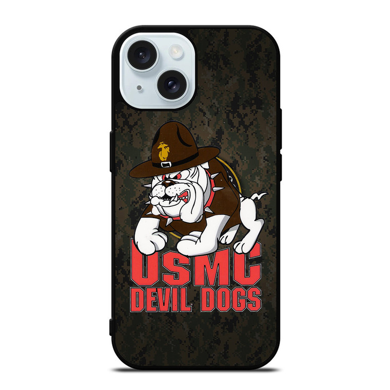 USMC MARINE DEVIL DOGS iPhone 15  Case Cover