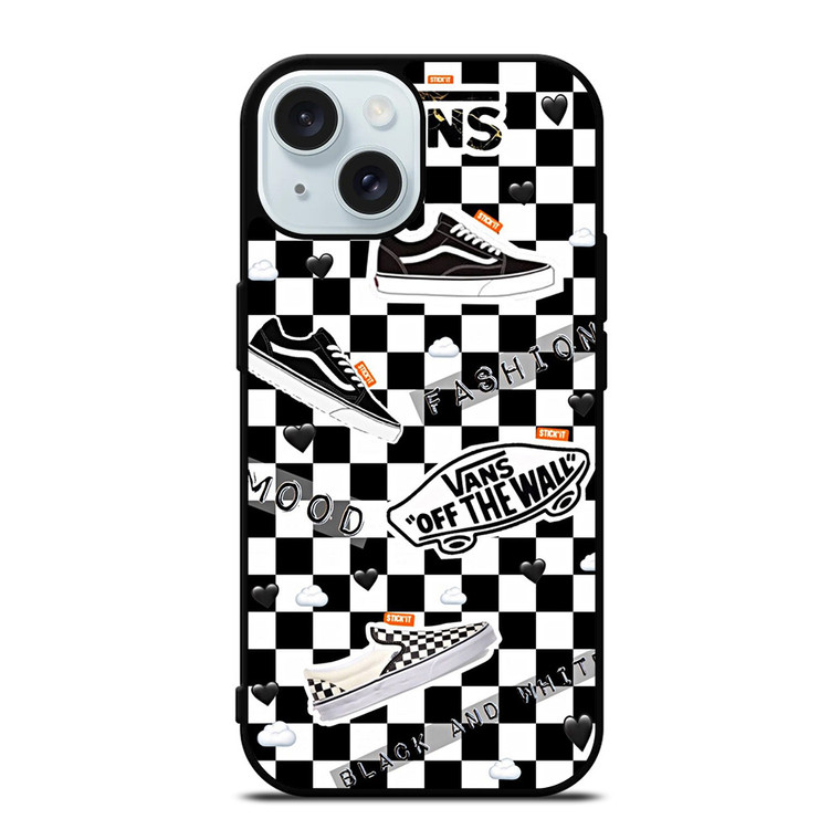 VANS OFF THE WALL SHOES COLLAGE iPhone 15  Case Cover
