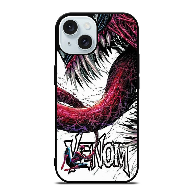 VENOM VS SPIDERMAN MARVEL COMIC iPhone 15  Case Cover