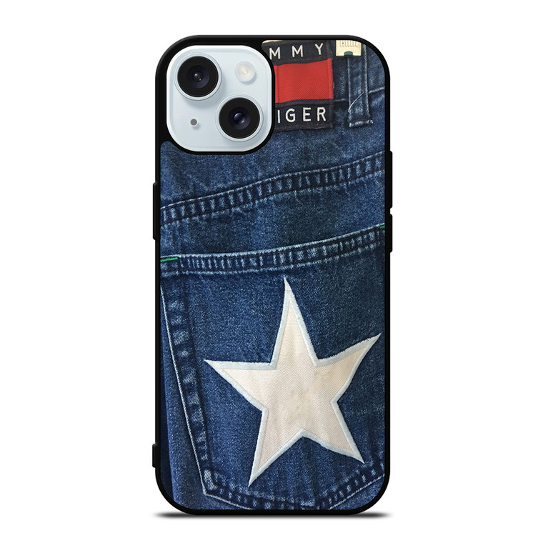 VINTAGE 90s TOMMY HILFIGER DENIM iPhone 15  Case Cover