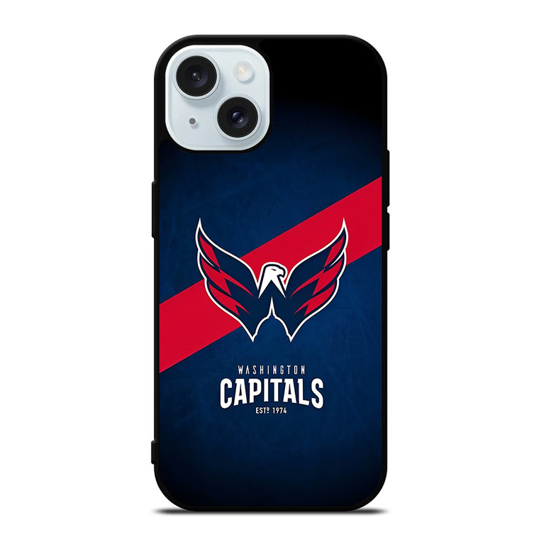 WASHINGTON CAPITALS LOGO NHL HOCKEY CLUB iPhone 15  Case Cover