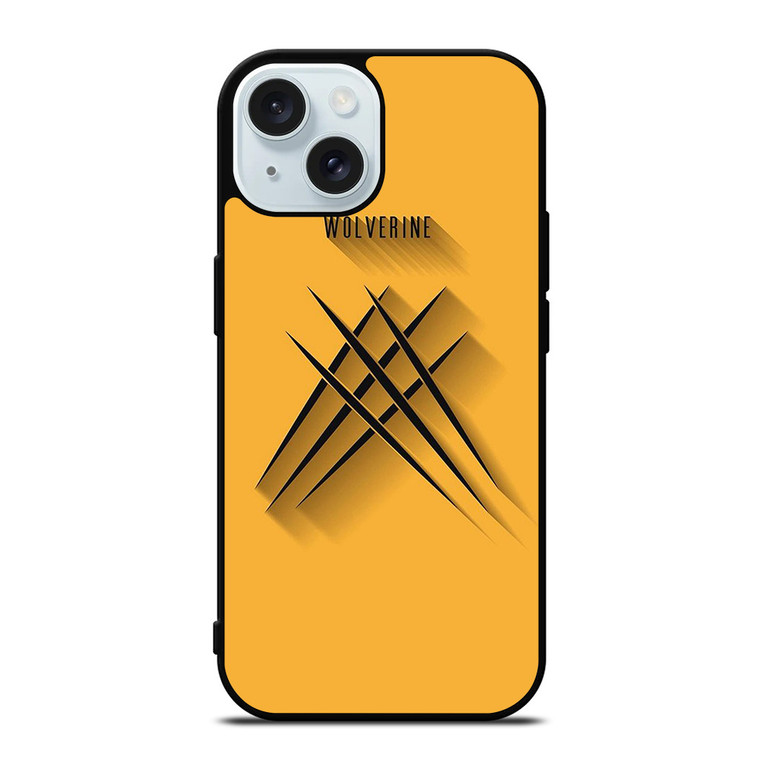 WOLFERINE YELLOW CLAW X-MEN iPhone 15  Case Cover