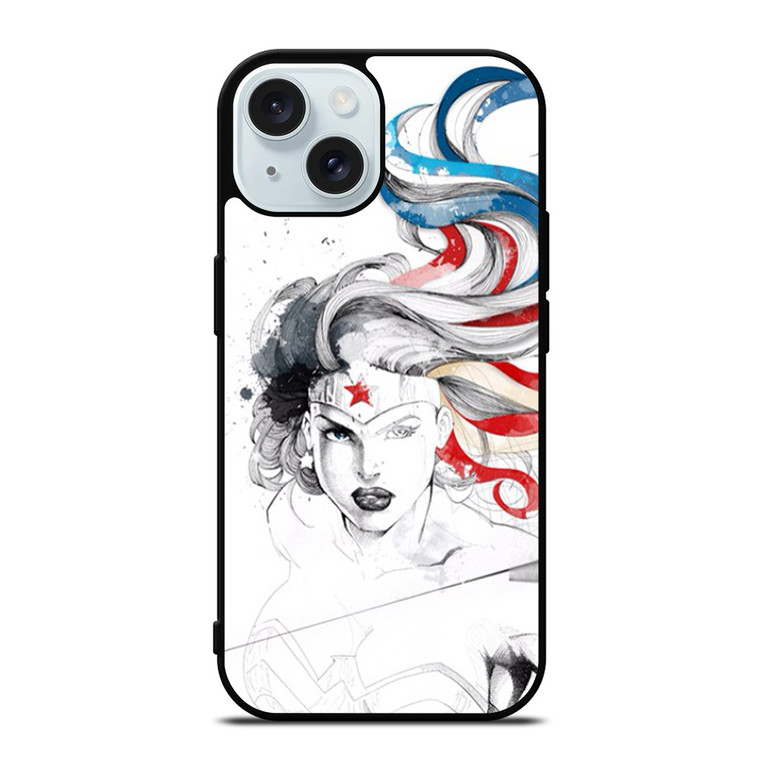 WONDER WOMAN SKETCH iPhone 15  Case Cover