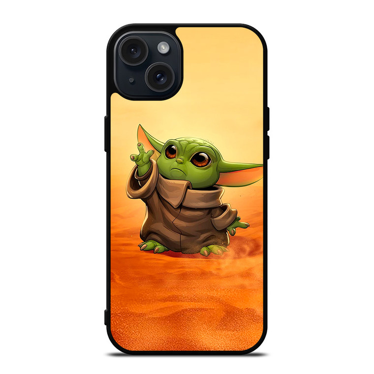 BABY YODA CARTOON STAR WARS iPhone 15 Plus Case