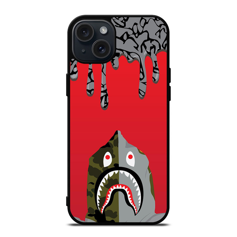 BAPE CAMO MELTED ARTWORK iPhone 15 Plus Case BAPE CAMO MELTED ARTWORK iPhone 15 Plus Case
