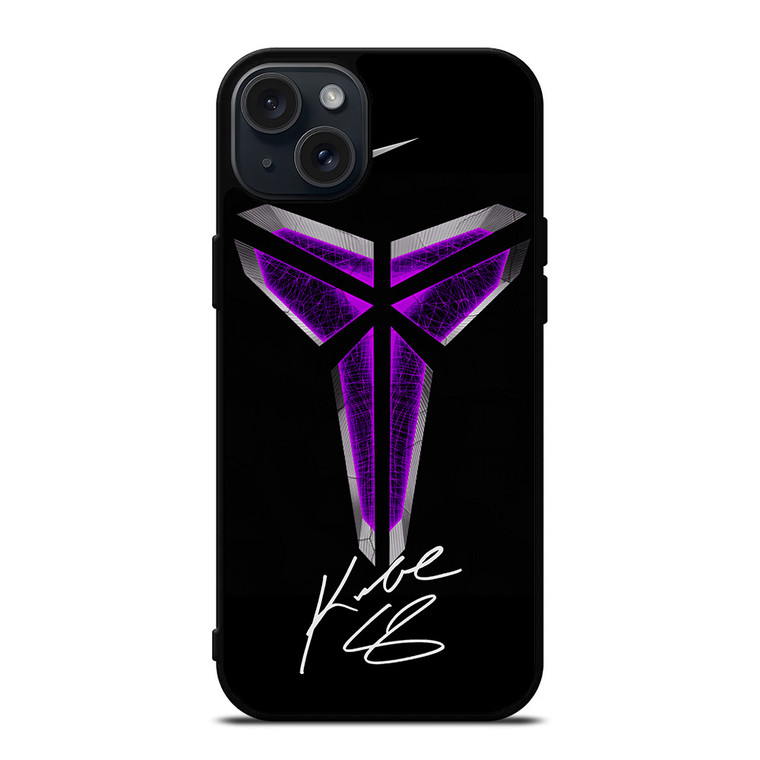 BLACK MAMBA KOBE BRYANT LOGO iPhone 15 Plus Case