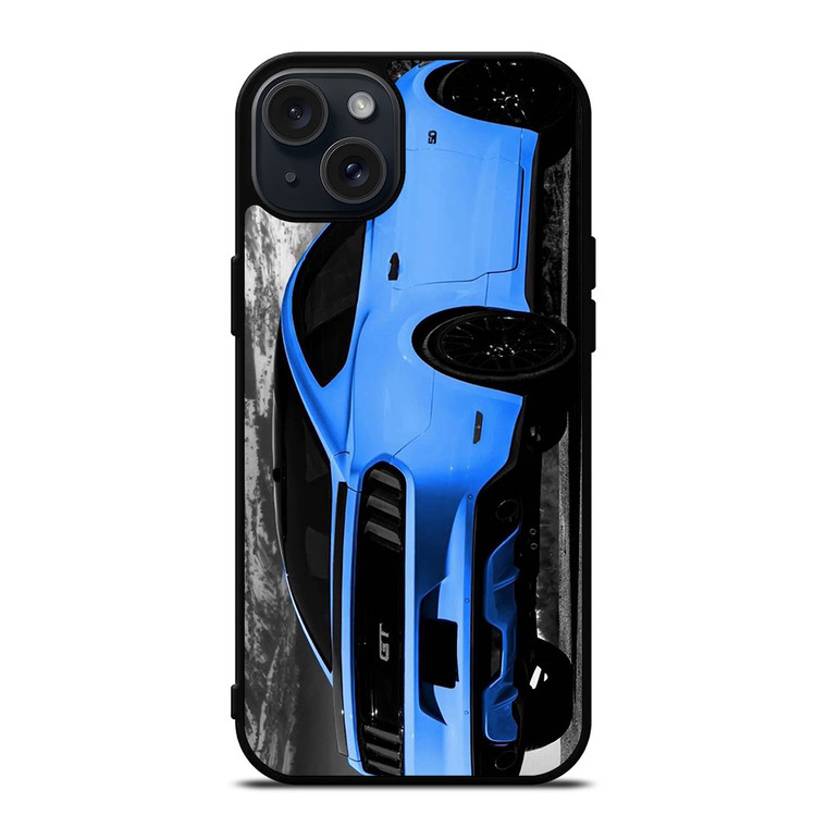 BLUE MUSTANG GT iPhone 15 Plus Case