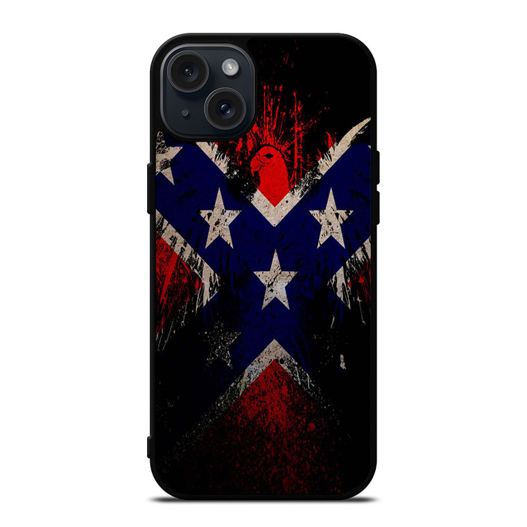 BROWNING REBEL FLAG iPhone 15 Plus Case BROWNING REBEL FLAG iPhone 15 Plus Case
