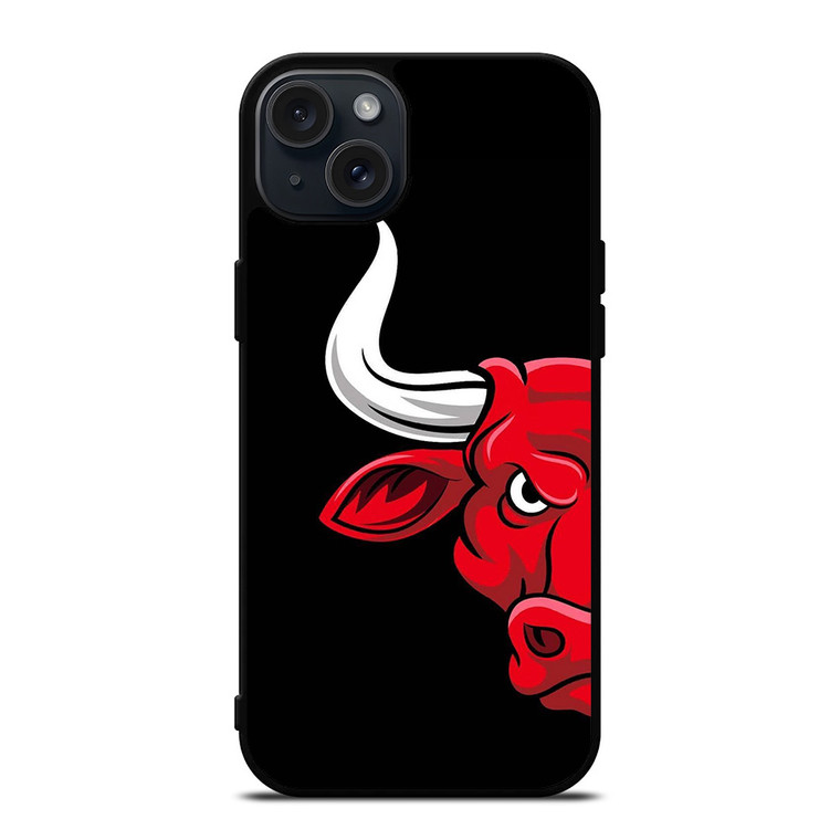CHICAGO BULLS FACE LOGO iPhone 15 Plus Case