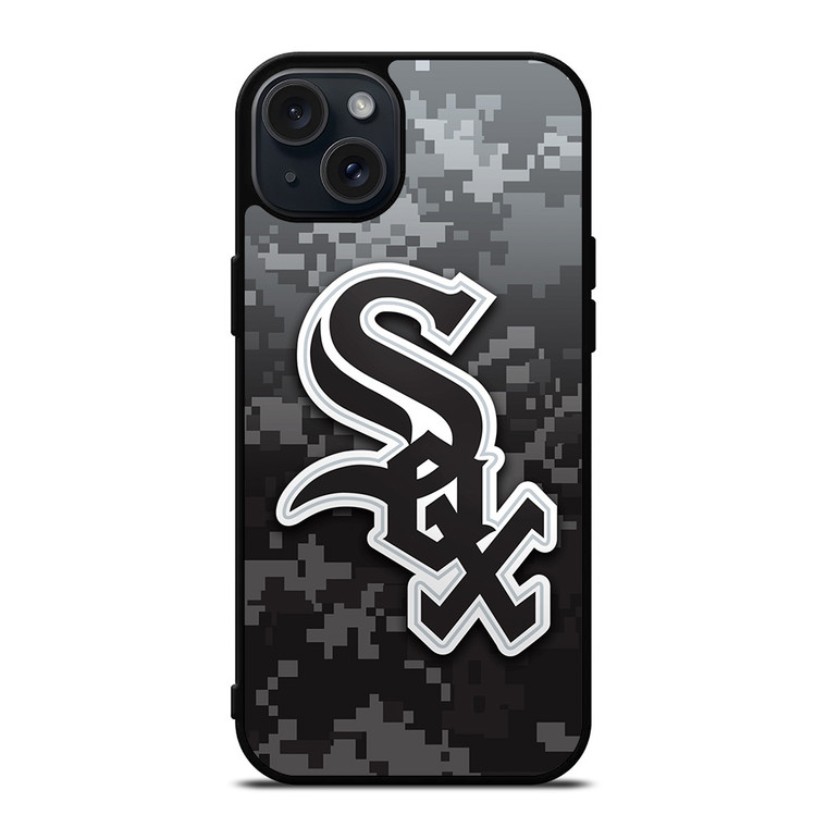 CHICAGO WHITE SOX CAMO LOGO iPhone 15 Plus Case