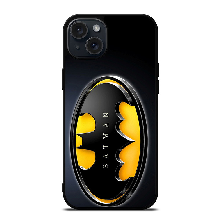 CLASSIC BATMAN LOGO CENTERED iPhone 15 Plus Case