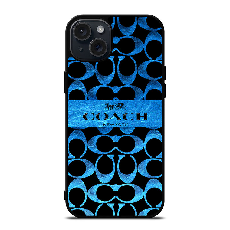 COACH NEW YORK BLUE 2 iPhone 15 Plus Case