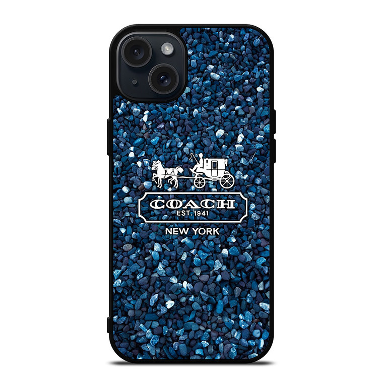 COACH NEW YORK BLUE STONE iPhone 15 Plus Case