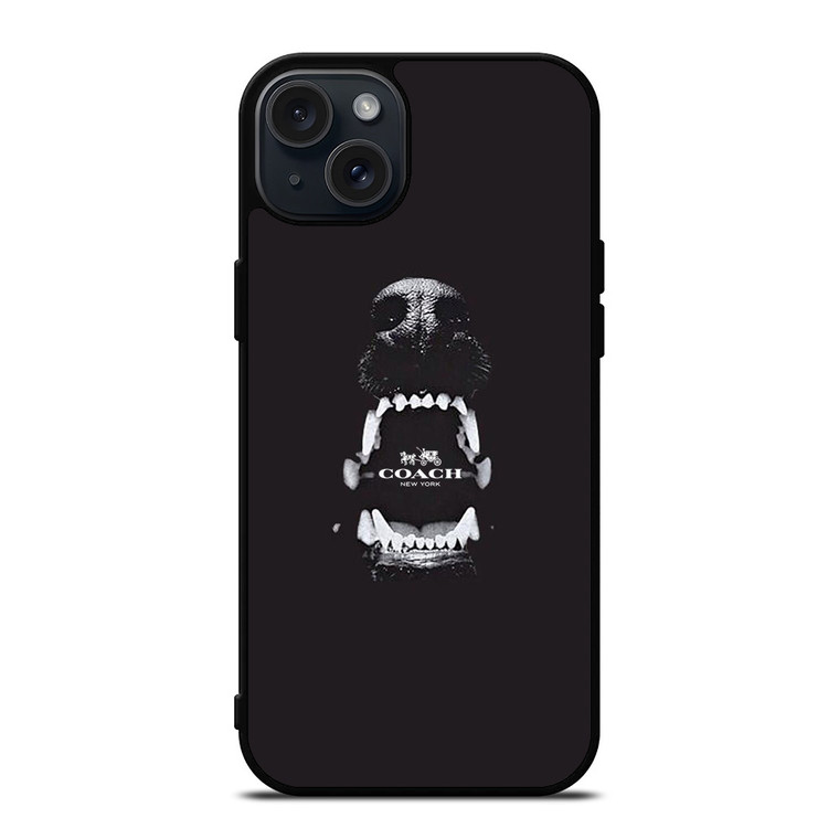 COACH NEW YORK LOGO DOG iPhone 15 Plus Case
