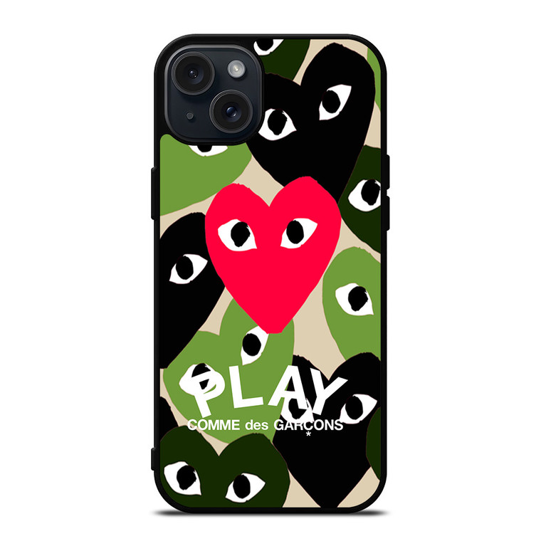 COMME DES GARCONS PLAY BAPE iPhone 15 Plus Case
