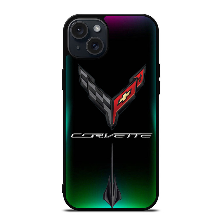 CORVETTE CHEVY STINGRAY LOGO ICON iPhone 15 Plus Case CORVETTE CHEVY STINGRAY LOGO ICON iPhone 15 Plus Case