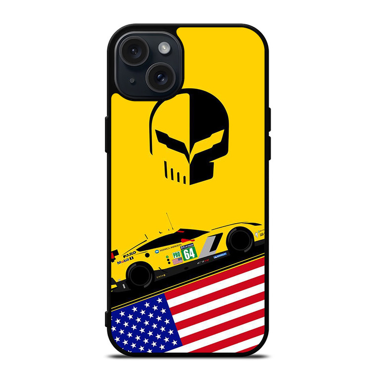 CORVETTE RACING JACK DECAL iPhone 15 Plus Case