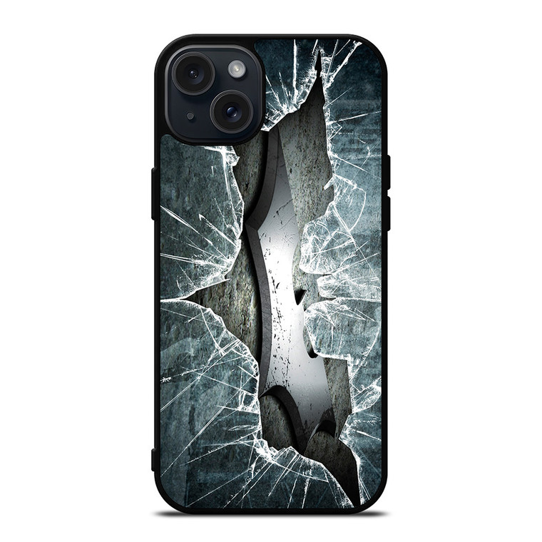CRACKED OUT GLASS BATMAN THE DARK KNIGHT 2 iPhone 15 Plus Case