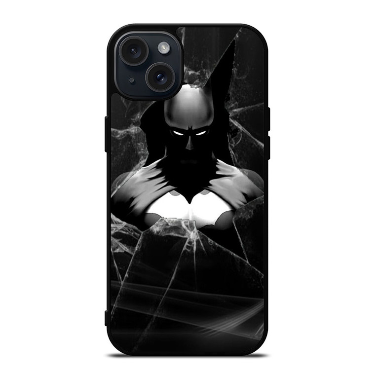 CRACKED OUT GLASS BATMAN THE DARK KNIGHT 3 iPhone 15 Plus Case