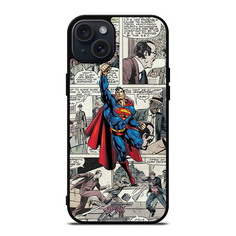DC SUPERMAN COMIC CLASSIC iPhone 15 Plus Case DC SUPERMAN COMIC CLASSIC iPhone 15 Plus Case