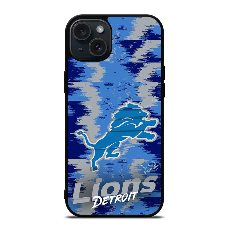 DETROIT LIONS LOGO ICON iPhone 15 Plus Case