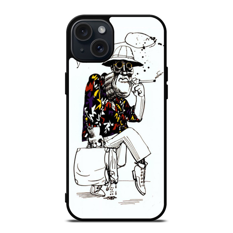 DR GONZO RALPH STEADMAN LAS VEGAS iPhone 15 Plus Case