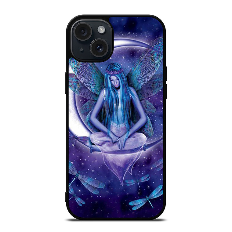 FAIRY DRAGONFLIES ON THE MOON iPhone 15 Plus Case