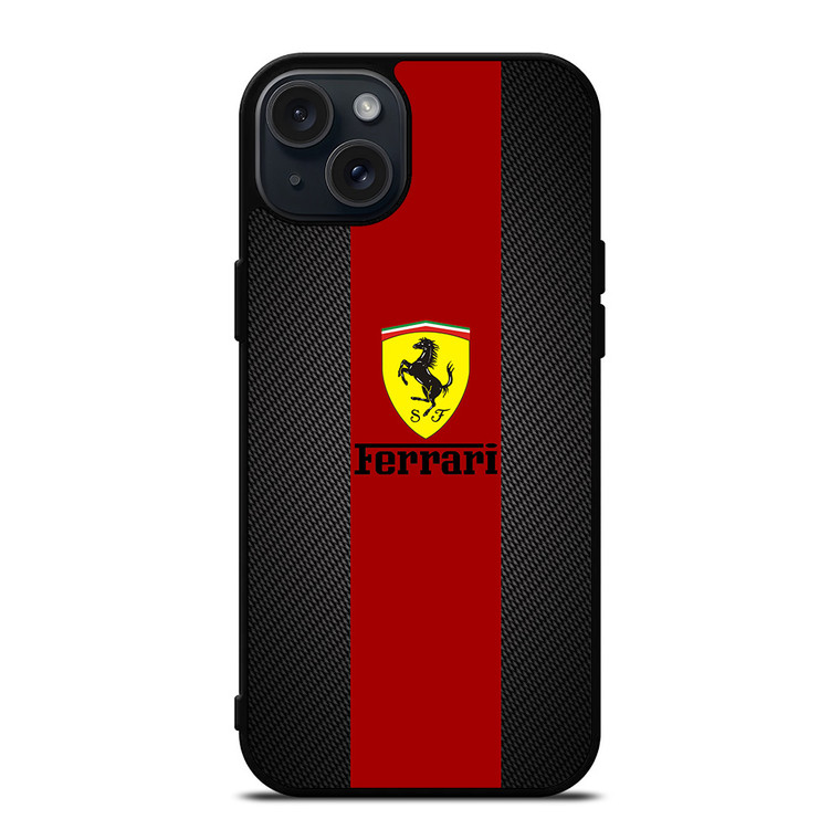 FERRARI LOGO LINE iPhone 15 Plus Case