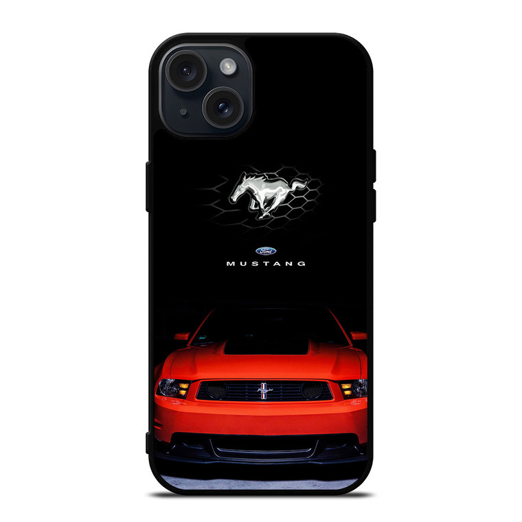 FORD MUSTANG CAR RED iPhone 15 Plus Case FORD MUSTANG CAR RED iPhone 15 Plus Case