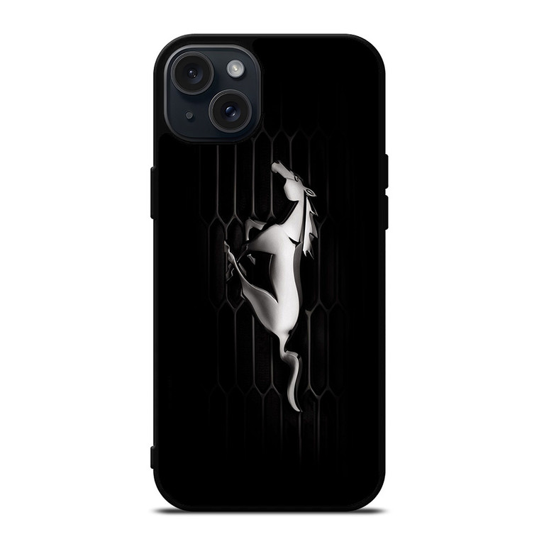 FORD MUSTANG GLOSSY BUMPER iPhone 15 Plus Case