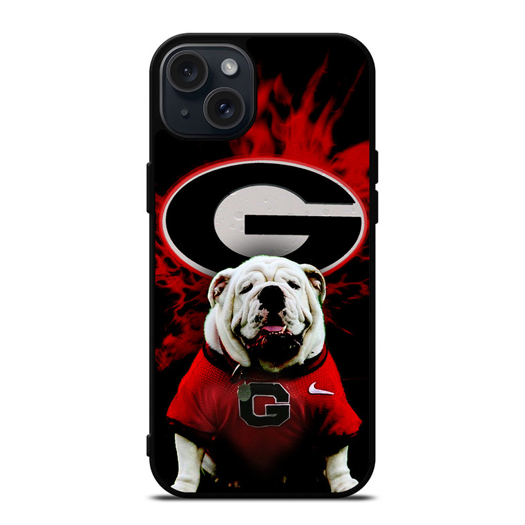 GEORGIA BULDOGS FOOTBALL iPhone 15 Plus Case