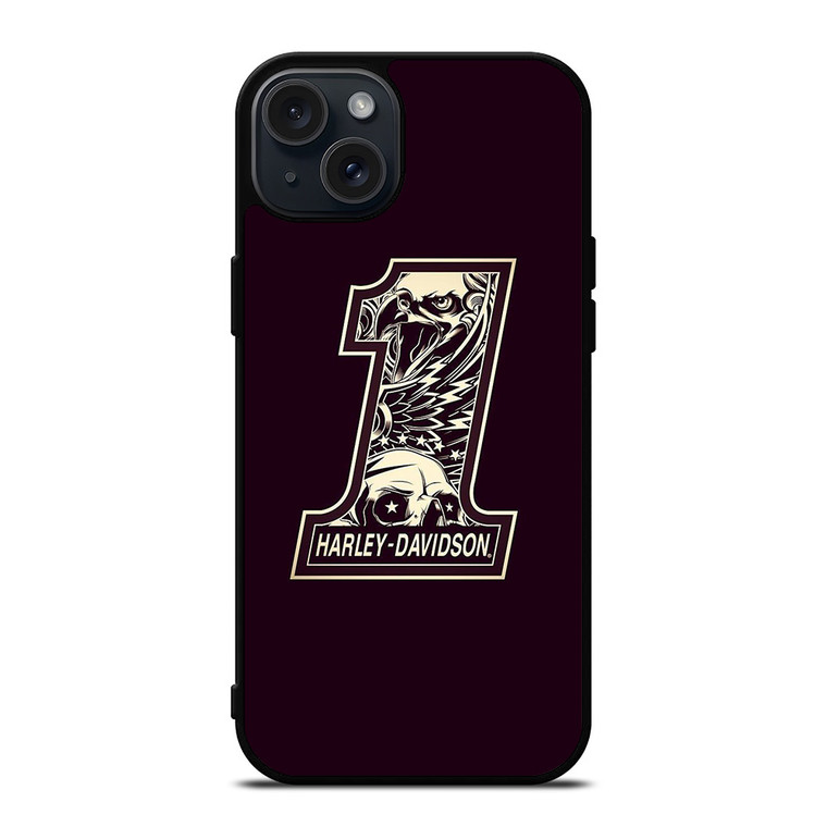 HARLEY DAVIDSON LOGO 1 SKULL LOGO iPhone 15 Plus Case