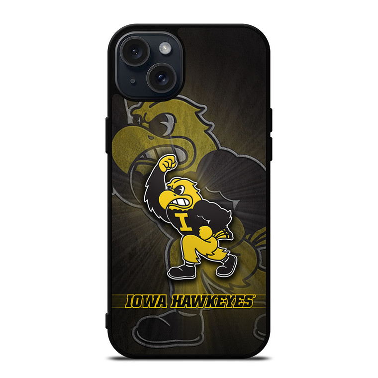 IOWA HAWKEYES FOOT BALL iPhone 15 Plus Case