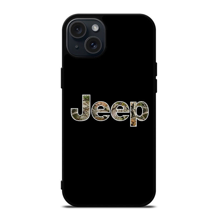 JEEP WRANGLER LOGO CAMO iPhone 15 Plus Case