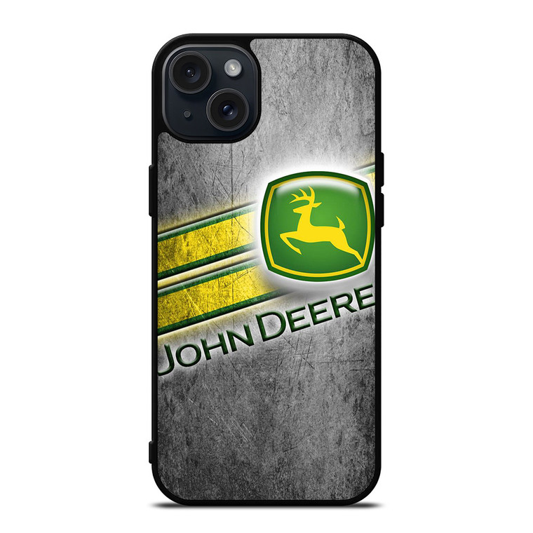 JOHN DEERE GRUNGE LOGO iPhone 15 Plus Case JOHN DEERE GRUNGE LOGO iPhone 15 Plus Case