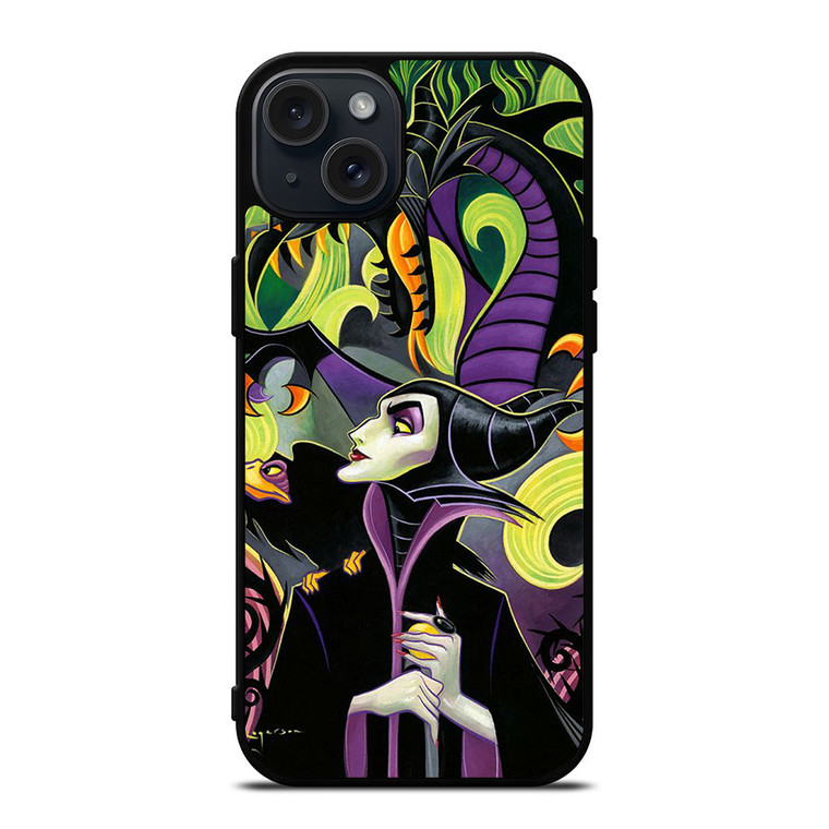 MALEFICENT'S DISNEY ART iPhone 15 Plus Case