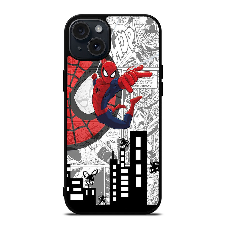MARVEL SPIDERMAN COMIC CARTOON iPhone 15 Plus Case