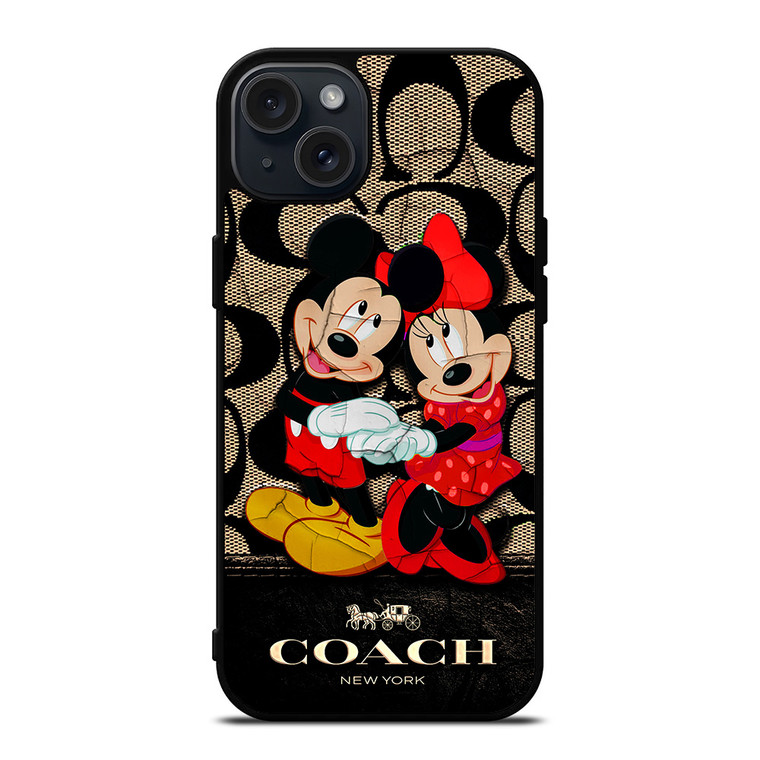 MICKEY MINNIE MOUSE COACH iPhone 15 Plus Case