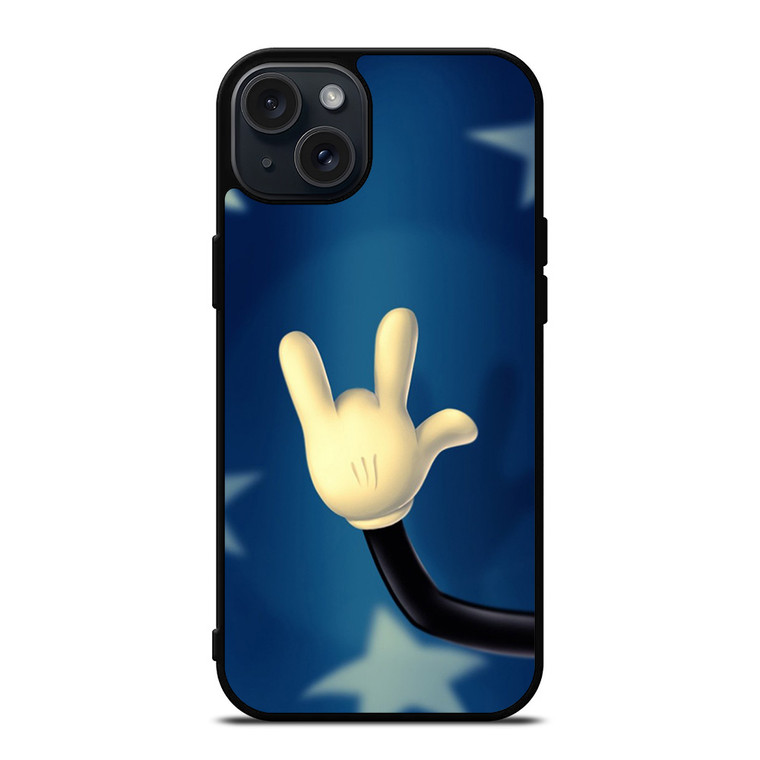 MICKEY MOUSE FINGER STYLE iPhone 15 Plus Case