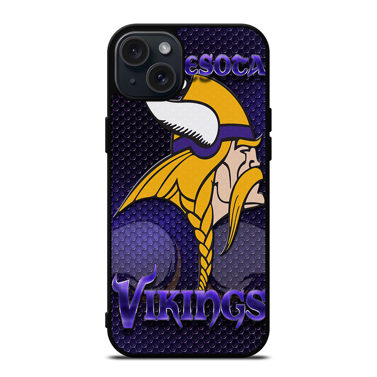 MINNESOTA VIKINGS FOOTBALL LOGO iPhone 15 Plus Case