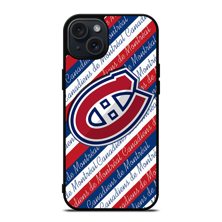 MONTREAL CANADIENS HOCKEY LOGO EMBLEM iPhone 15 Plus Case