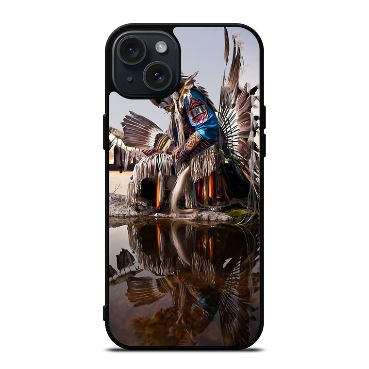 NATIVE AMERICAN INDIAN FEATHERS iPhone 15 Plus Case
