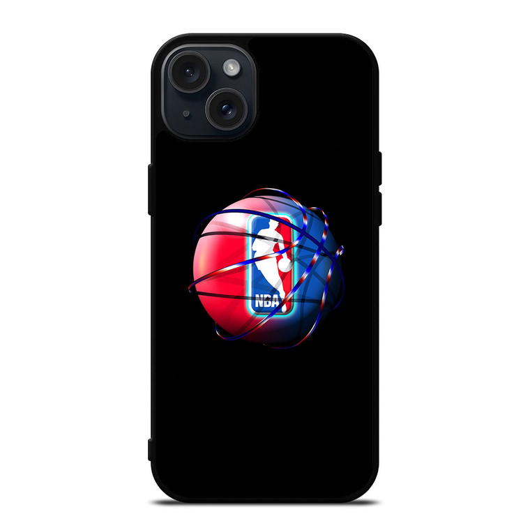 NBA LOGO COLORFUL BALL iPhone 15 Plus Case