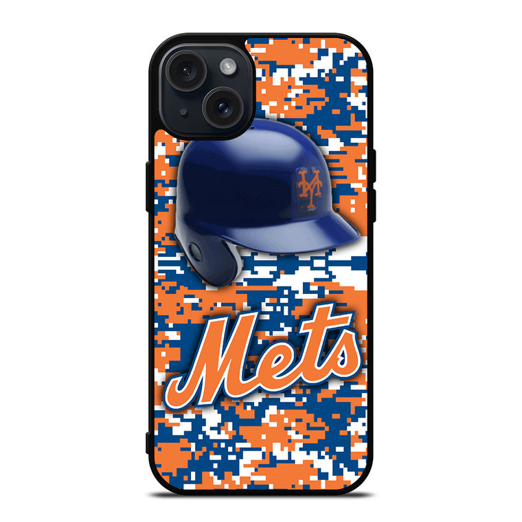 NEW YORK METS CAMO iPhone 15 Plus Case