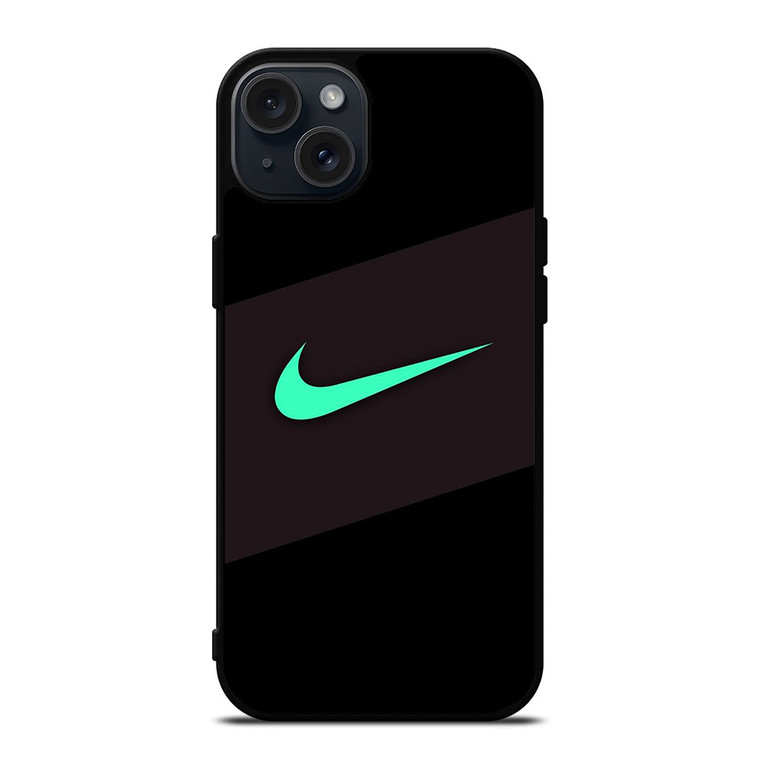 NIKE LIGHT GREEN LOGO iPhone 15 Plus Case NIKE LIGHT GREEN LOGO iPhone 15 Plus Case